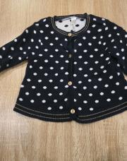 Gillet Orchestra bleu à pois blanc 9 mois