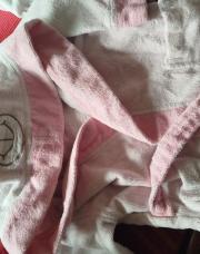 Peignoir rose ours 80-86