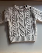 Pull-over blanc cassé 74cm NEXT