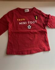 Sweat manches longues 12M/74cm tape à l’œil (foot)