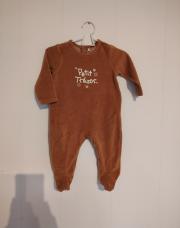 Pyjamas brun taille 9 mois 