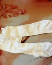 Collant blanc cassé  noeud 6 mois 