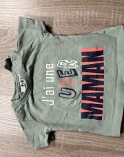 T shirt 6M super maman