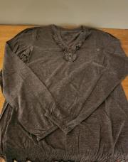 Blouse grise longues manches EDC