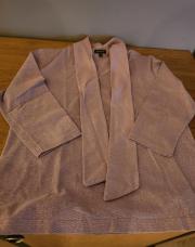 Blouse parme argentée longue manche et cravate Street One