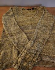 Pull chiné vert anis/noir Esprit