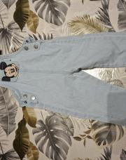 Salopette en jeans Mickey kiabi 2 ans 