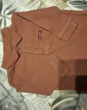 Polo longues manches voiture terracota kiabi 3 mois  