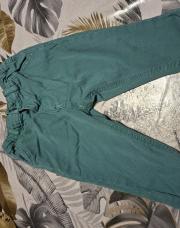 Jeans vert tape à l'œil 9 mois 