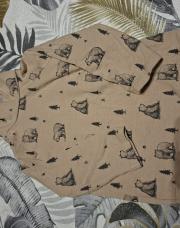 Sous pull beige foncé ours kiabi 6 mois 