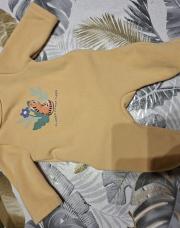 Pyjama moutarde tigre tape à l'œil 1 mois  