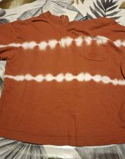 Tee shirt tie and die  terracota tape à l'œil 24 mois 