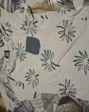 Tee shirt bleu et blanc palmiers tape à l'œil 24 mois 