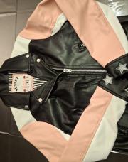 Veste fille, noire-blanc-rose, IKKS,10 ans