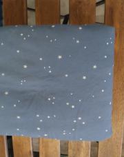 Edredon 70/100 cm bleu étoilé pour berceau 