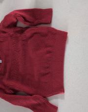 Pull bien chaud okaidi rouge 6 ans 