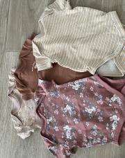 Lot 4 bodys 9m manche longues C&a 