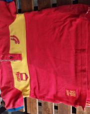 Polo jnjoy 8ans Espagne rouge/ jaune 