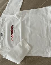 T-shirt Kiabi 12m je t’aime Marraine 