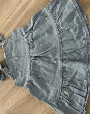 Robe été 12m primark jeans fleurs 