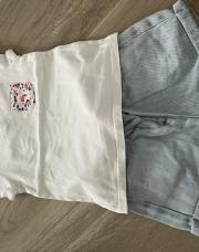 Ensemble t-shirt+short jeans 18m TAO 