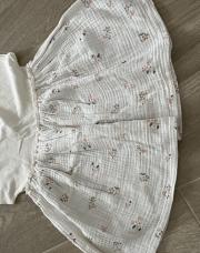 Robe h&m 24m été blanc cassé fleuri 