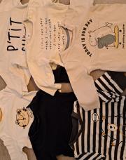 Lot 6 tee-shirts manches longues 3 mois 