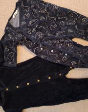 2 pyjamas 3 mois bleus foncés 