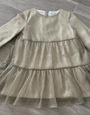 Robe cuddles 24m dorée pailletée