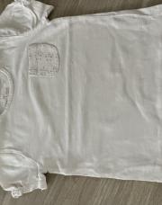 T-shirt cuddles 24m beige poche fleur 