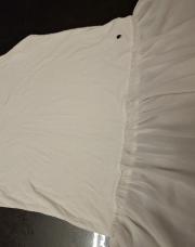 Petite blouse blanche avec voile dans le bas pour fille, Kocca, taille petit 10-12