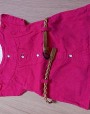 Kitchoun robe rose velours 3 mois