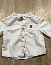 Chemise 6M obaibi bleu ours 