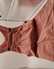 Robe salopette tape a l oeil rose 