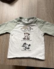 Haut LM 9/12M bicolore animaux 