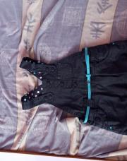 Kidkanai robe noir enduit + ceinture 3 ans