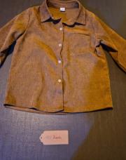 Chemise velours 7 ans
