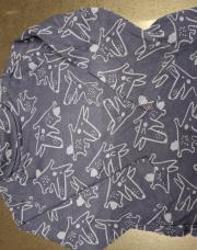 Pull a col garçon bleu avec des petits loup partout,  Du pareil au même,  12 mois