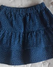 Jupe bleu à volant influx T 18 Mois