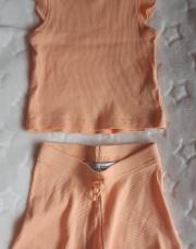 Ensemble été abricot T 6-9 Mois