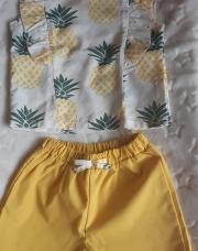Ensemble jaune ananas T 18/24 Mois