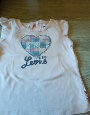 T-shirt LEVI'S Vieux Rose Taille 9 mois - 78 cm - Jamais porté juste essayé 