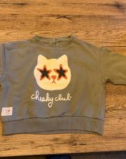 Pull Kiabi vert 12 mois état neuf 