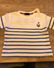 T shirt ligne bleu 12 mois 