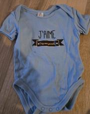 Boddy mixte , J'aime trop mes parents (3-6m,62-68cm)