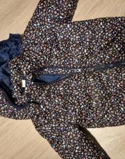 Manteau bleu fleurs-H&M-92