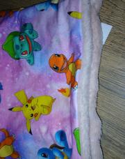 Snood pokemon rose 2/10ans neuf fait main 