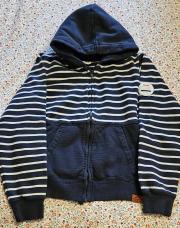 Gilet a tirette ligné bleu et blanc TAO taille 14 ans