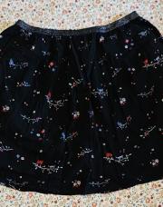 Jupe noir fleuries JBC taille 10ans