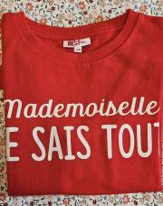 Pull fin rouge mademoiselle JBC taille 10ans